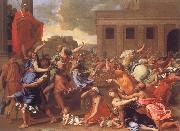 Nicolas Poussin The Abduction of the Sabine Women oil painting reproduction